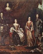 unknow artist The Caroline envaldet Fellow XI and his family pa 1690- digits Germany oil painting reproduction